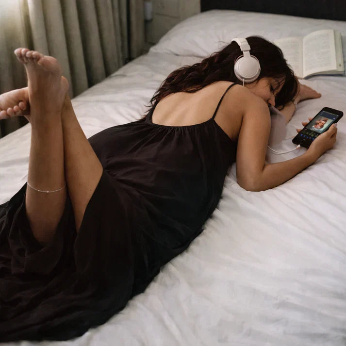 HONEYMOON BACKLESS CAMI DRESS