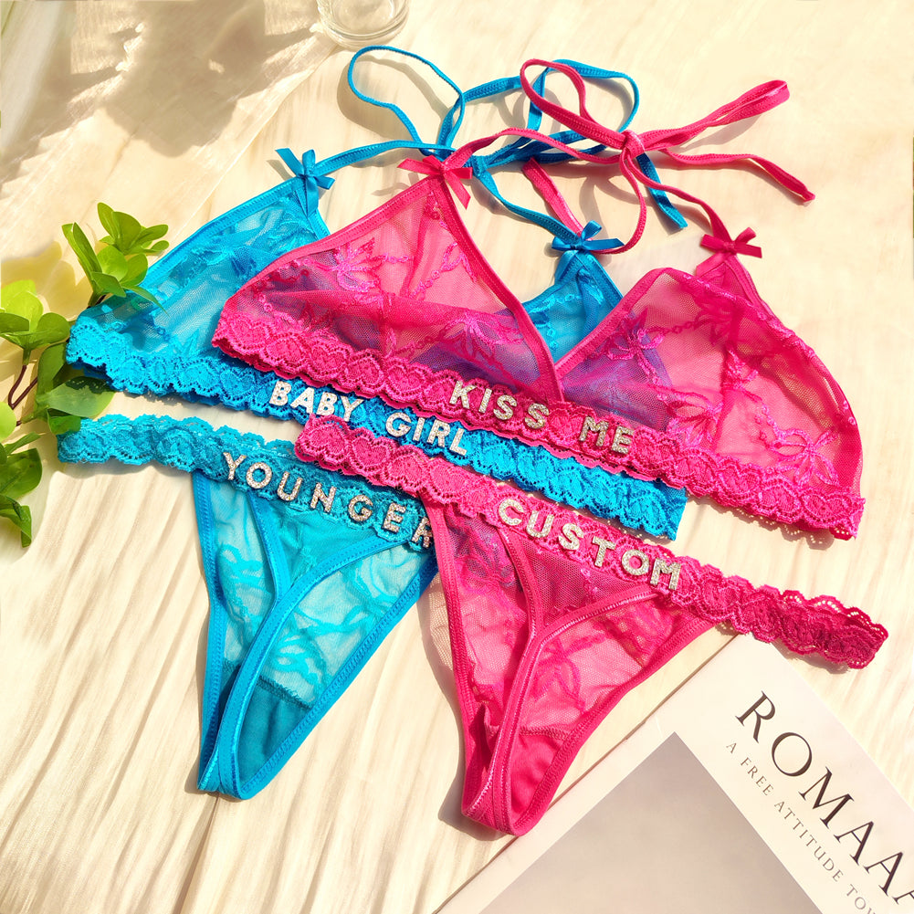 Personalized Strass Set (+ Strass Garter Belt)