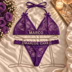 Personalized Strass Set (+ Strass Garter Belt)