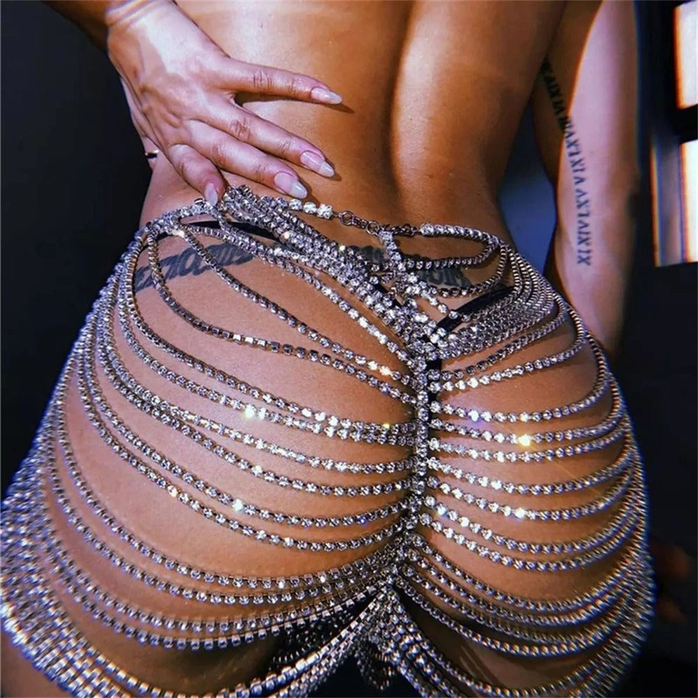 Rhinestone Back Chain