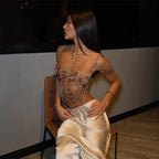 Amber Beaded Top