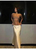Amber Beaded Top